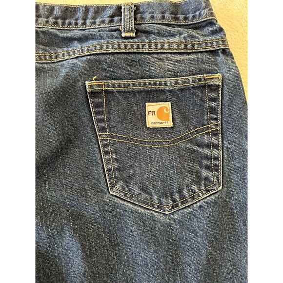 Carhartt E7FR Chippewa Fr2 Blue Jeans 42x30** (40x29) Work pants Flame Resistant - Picture 4 of 10